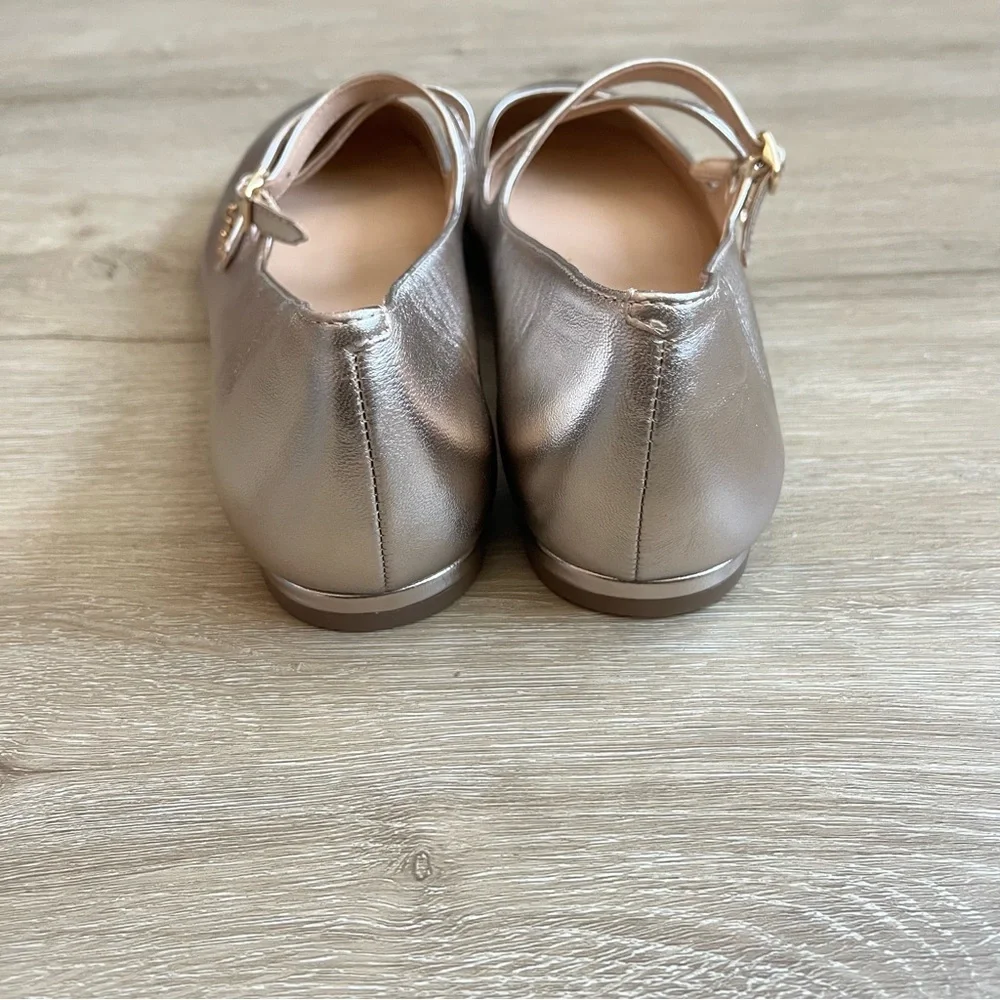 Coach Whitley Mary Jane Ballet Flats Rose Gold SZ 9.5 NWOT - Picture 5 of 8